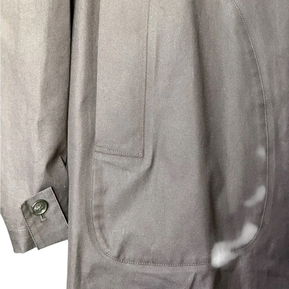 Jack Spade Bleecker Street New York Charcoal Grey Trench Coat Size M